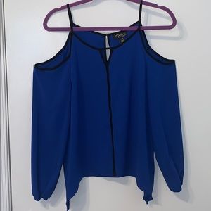 Thalia Sodi cold shoulder blouse